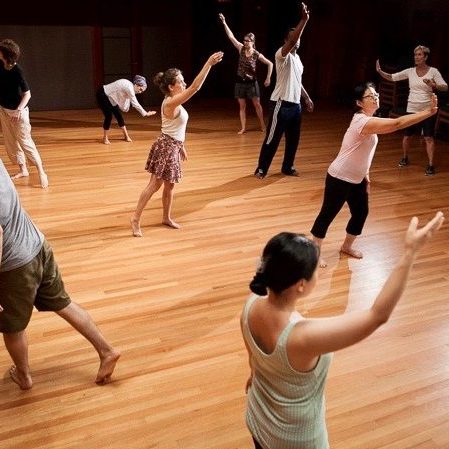 In a Dalcroze class, students seek artistic and authentic gestures.